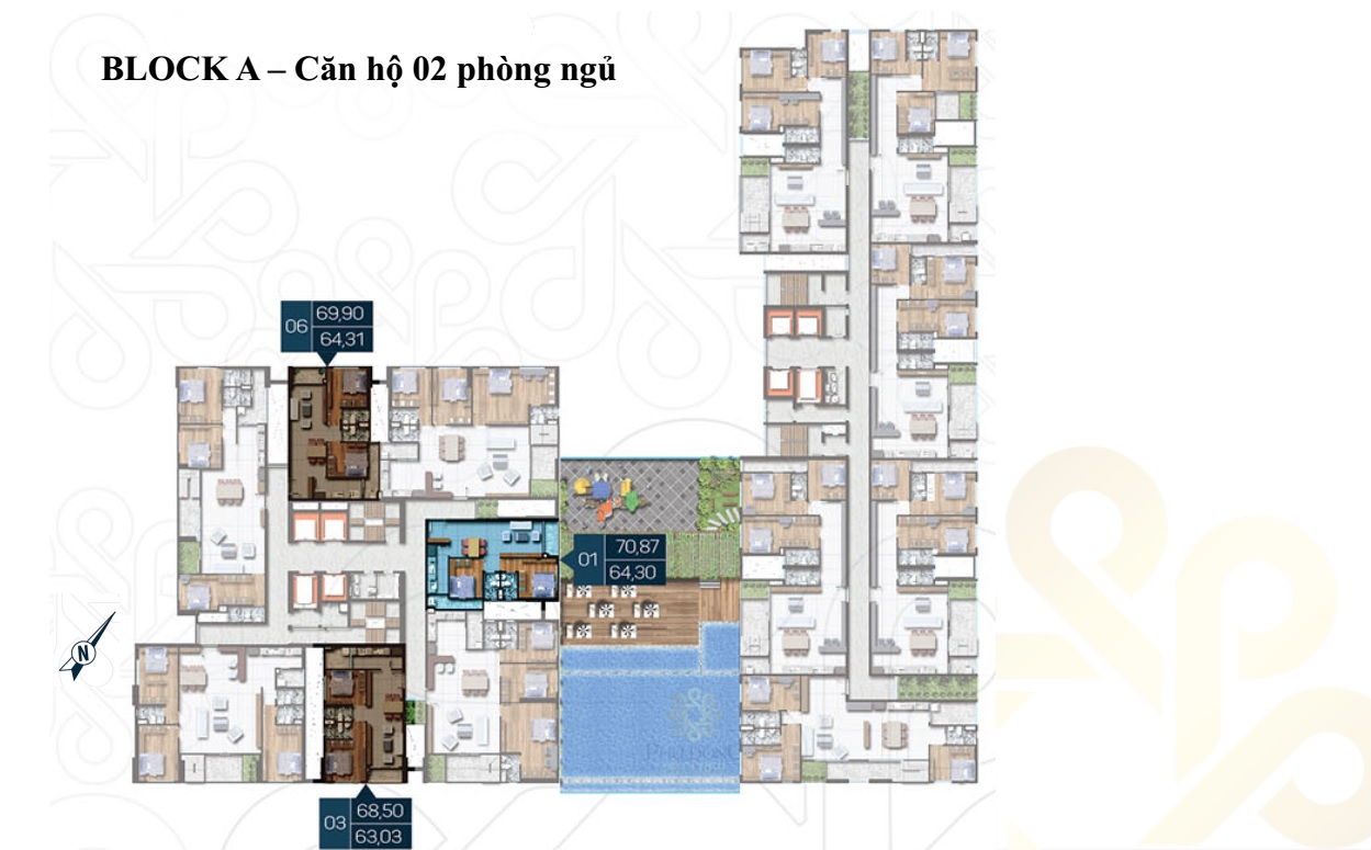 Mặt bằng Dự án căn hộ cao cấp Phú Đông Premier 12